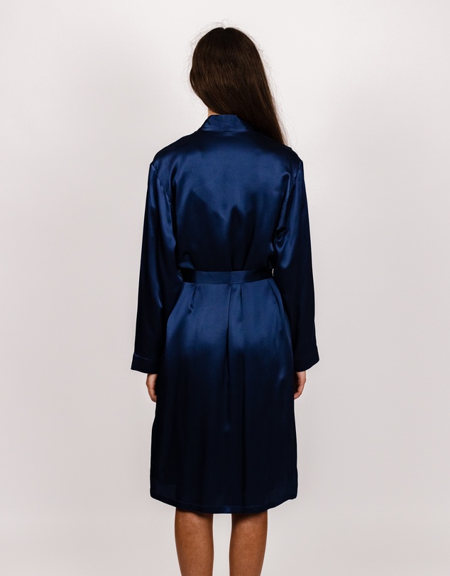 SILK MAGNOLIA - Silk Robe Dressing Gown