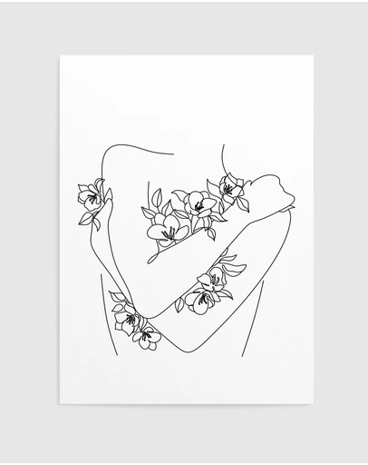 Olive et Oriel - Flower Girl Art Print