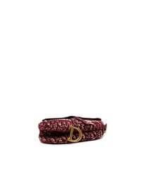 Pre-Loved by Azura Reborn - Pre-Loved Oblique Embroidered Velvet Saddle Bag