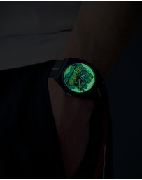 adidas Originals - Project Two Graphic38mm Black Resin Watch