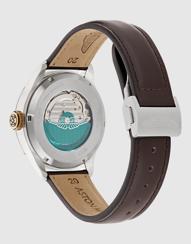 Aston Martin - TS1 Automatic Black Brown Leather Watch
