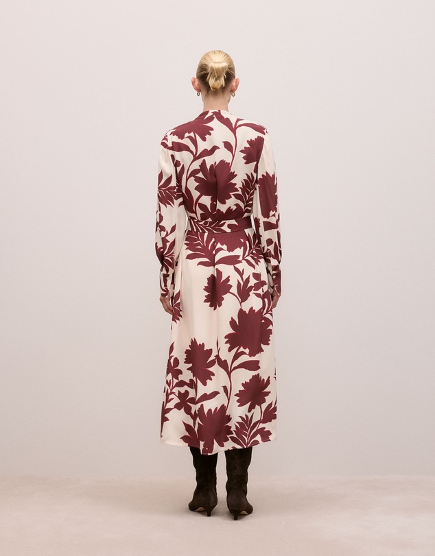 Trenery - Roselle Shirt Dress in Red Mahogany