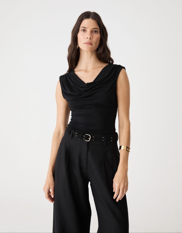Forcast - Shayna Bamboo Cowl Top