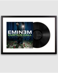 iWorld - Framed Eminem Curtain Call - Double Vinyl Album Art