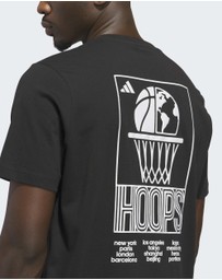 adidas Performance - World Wide Hoops Graphic T-Shirt Mens