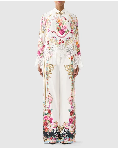 Camilla - Wide Leg Waisted Pants