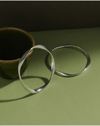 Najo - Large Garden of Eden Silver Bangle