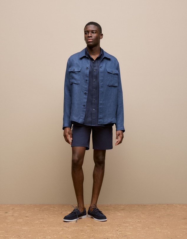 Trenery - Linen Overshirt in Navy
