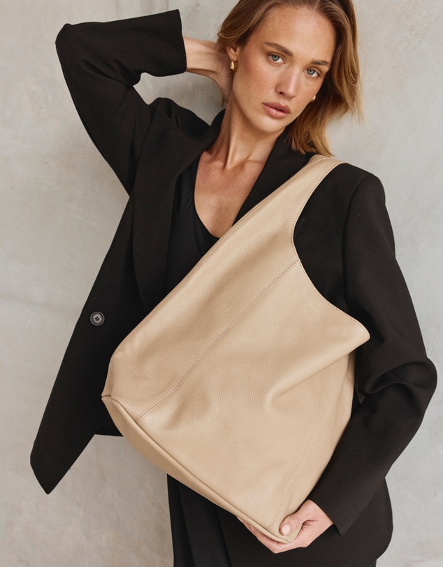 VESTIRSI - Scarlett 2.0 Beige Leather Hobo