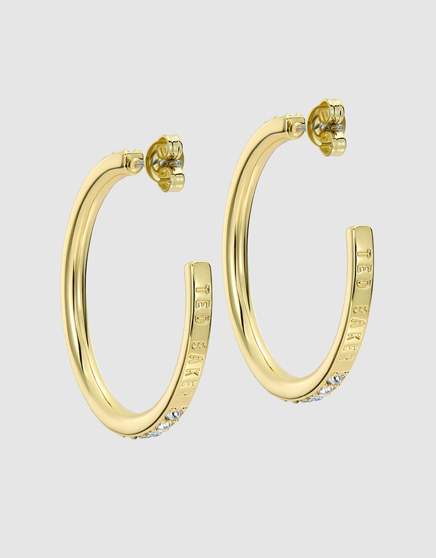 Ted Baker - CLANCI: Medium Crystal Hoop Earrings