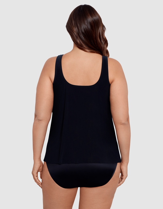 Miraclesuit Swimwear  - Illusionists Ursula High Neck Underwired Plus Size Tankini Top