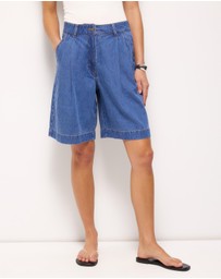 AERE - Cleo Denim Shorts