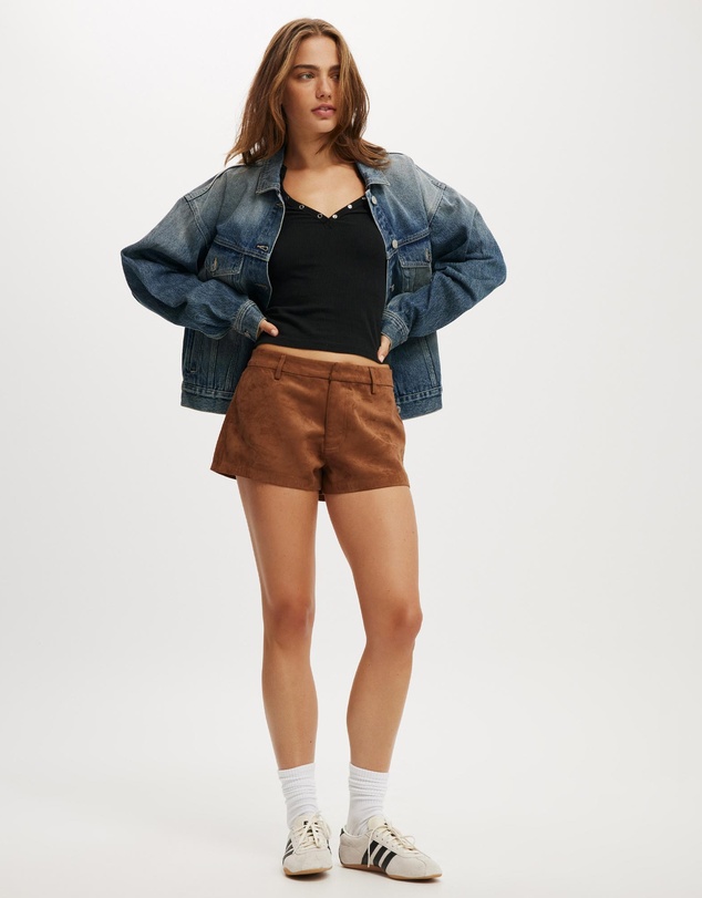 Cotton On - Suede Micro Shorts