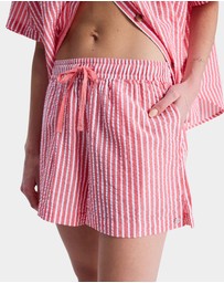 Roxy - Womens Lekeito Break High Stripe Beach Shorts