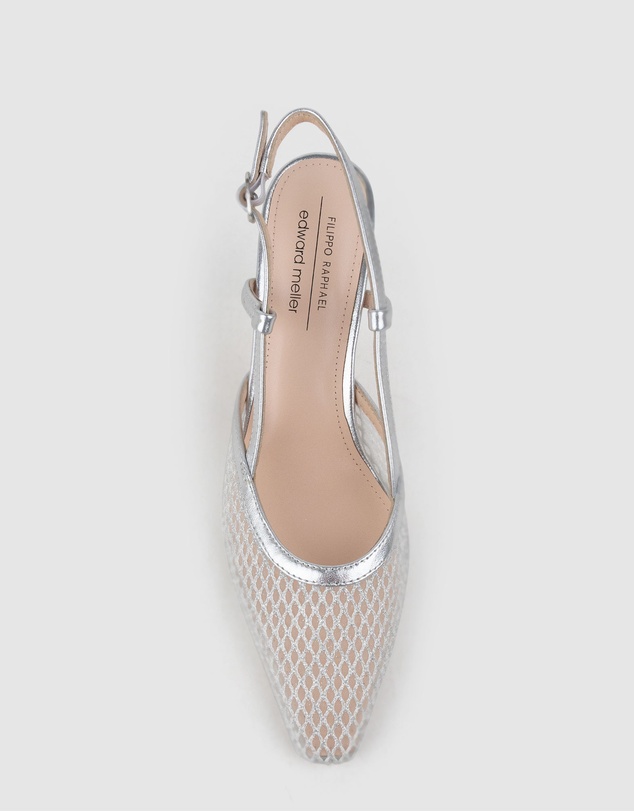 Edward Meller - DELILAH75 Mesh Slingback Pump