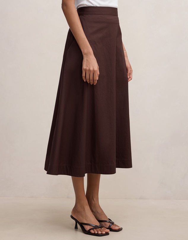 Forever New Petite - Chrissy Petite Cotton Midi Skirt