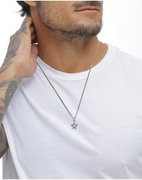 Kuzzoi - ICONIC EXCLUSIVE - Necklace Male Vintage Star 925 Sterling Silver