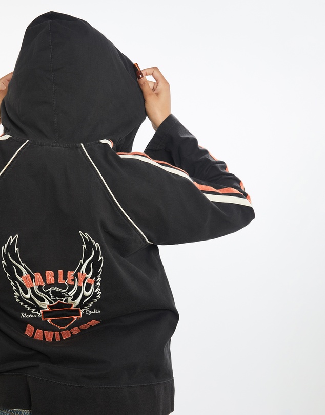 Vintage by The Real Deal - Pre Loved - Vintage Harley Davidson Hooded Sweatshirt