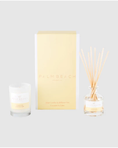 Palm Beach Collection - Coconut & Lime Mini Candle & Diffuser Gift Pack