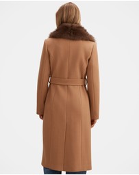 Forever New - Shelby Faux Fur Collar Coat