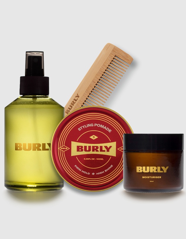 BURLY - Skin & Styling Pack - #5 Pomade - Firm Hold