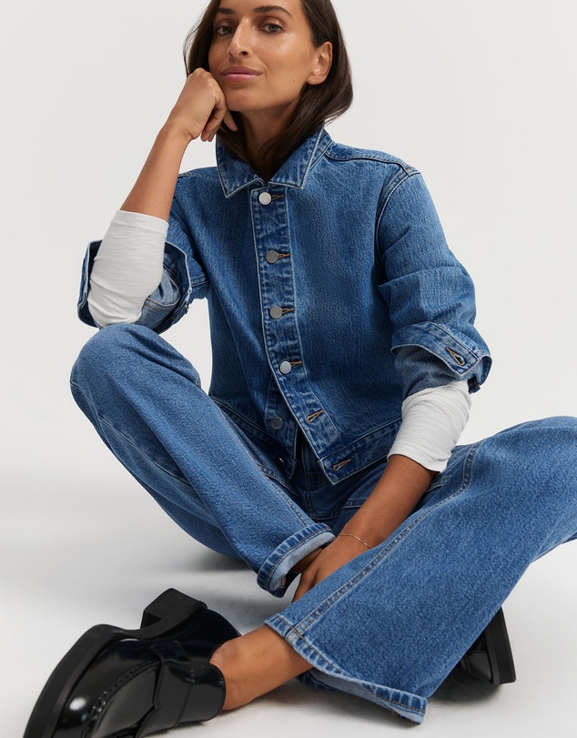 Country Road - Australian Cotton High Rise Super Straight Leg Jean