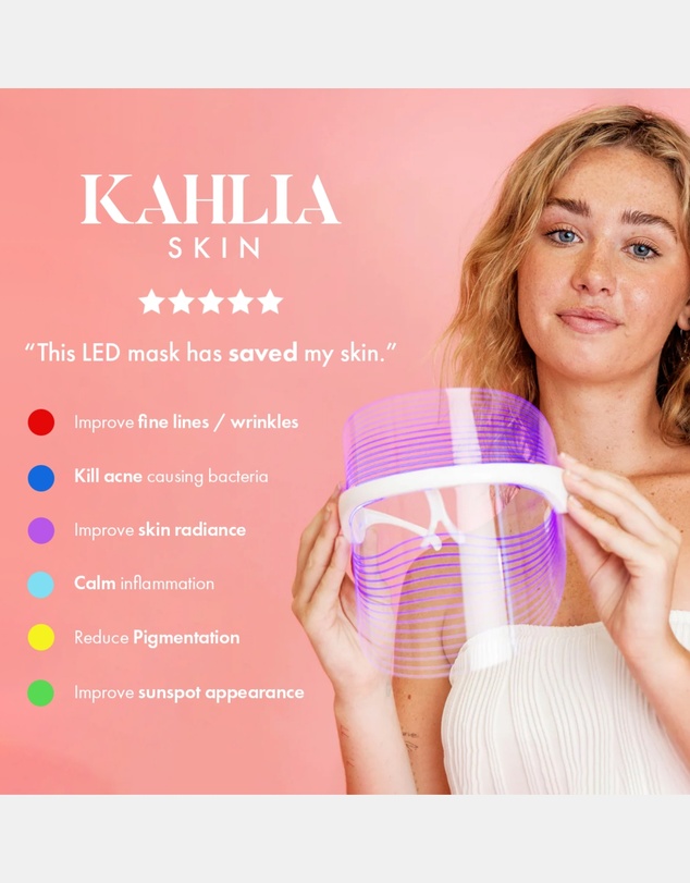 Kahlia Skin - 7 Colour LED Light Therapy Mask