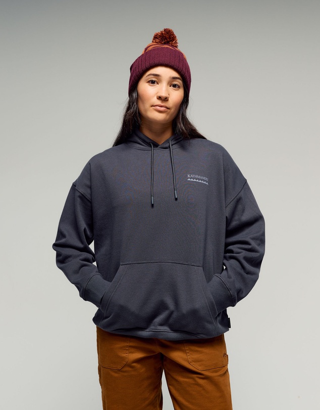 Kathmandu - Heritage Logo Slouchy Brushed Hoodie