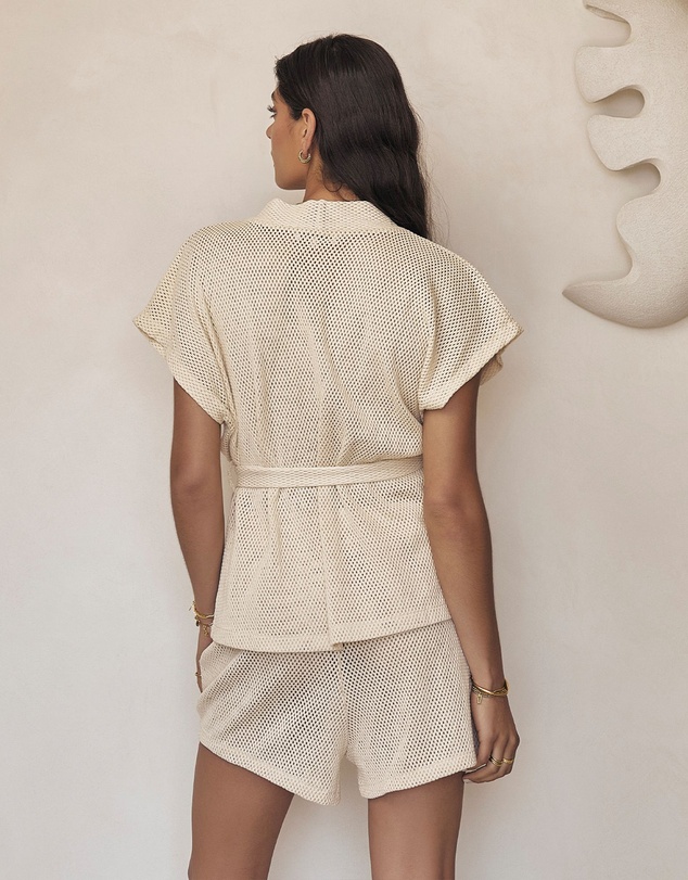 Arms Of Eve - Sardinia Wrap Top - Coconut