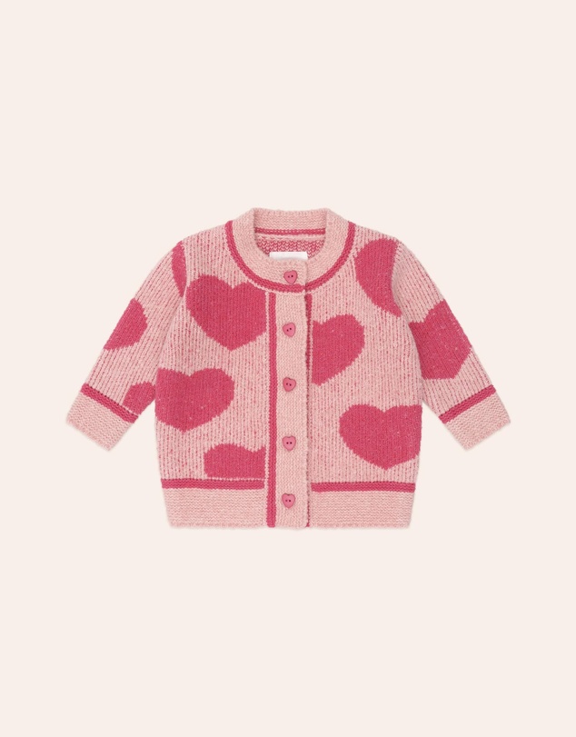 Huxbaby - Heart Tipped Cardigan - Babies-Kids