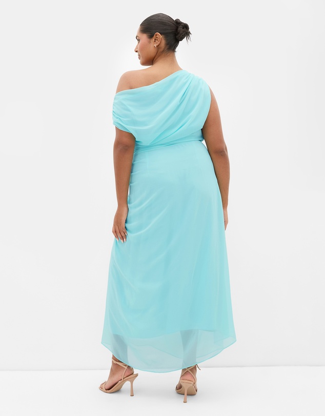 City Chic - Vivid Shoulder Detail Maxi Dress