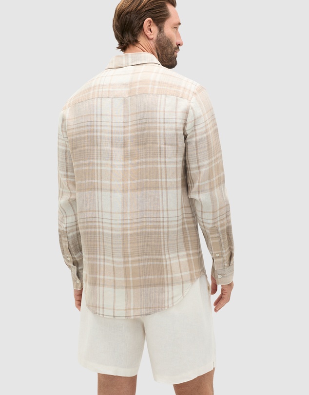 Seed Heritage - L/S Check Linen Shirt
