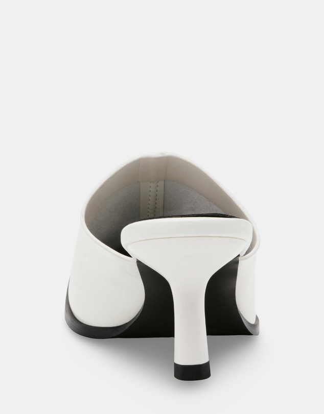 Steve Madden - Dempsey White Leather Heels