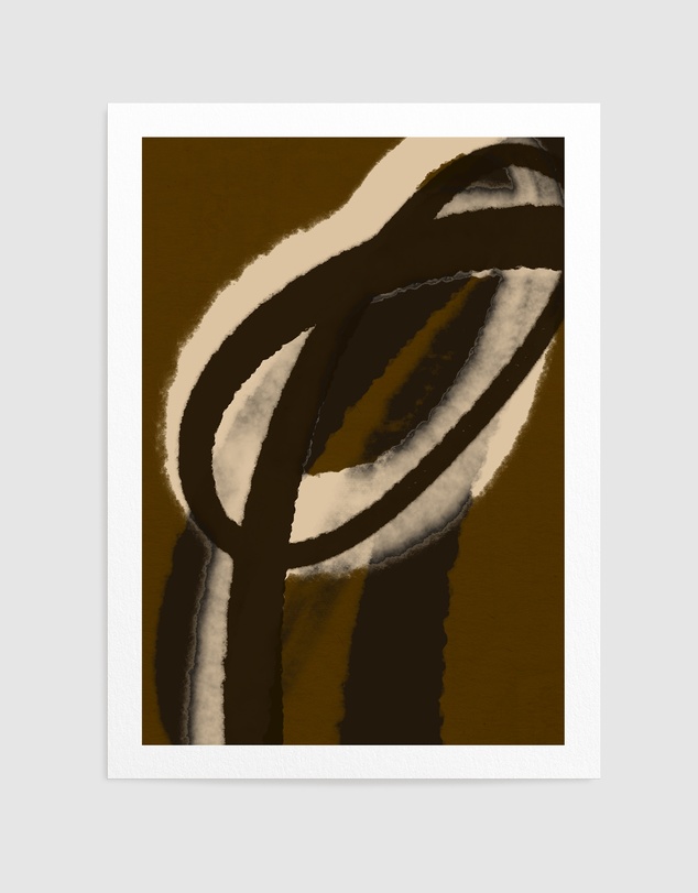 Olive et Oriel - Espressostrokes No 1 by Treechild Art Print