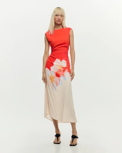 Desigual - Two-tone floral dress