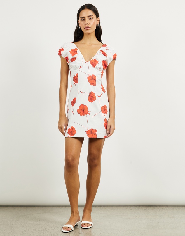 Lover - Posy Gathered Detail Mini Dress