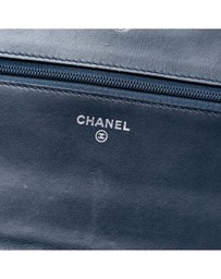 Pre-Loved by Azura Reborn - Pre-Loved CC Patent Whipstitch Wallet On Chain