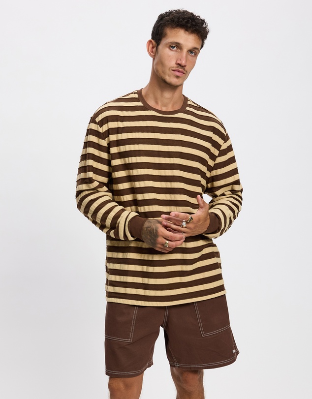 Rhythm - Textured Stripe LS T-Shirt