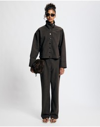 Lover - Genevieve Suede Look Pants