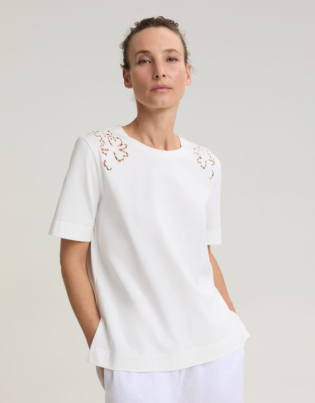 Sportscraft - Paloma Cotton Broderie Tee
