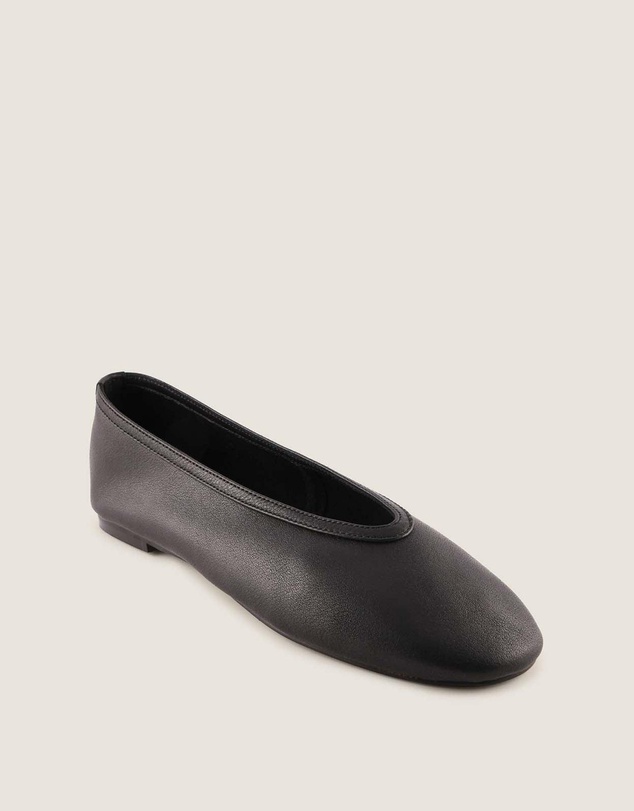 Shelly Shen - Salem Ballet Flats Black Leather