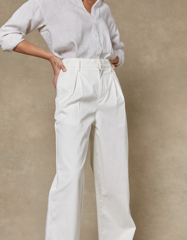 DRICOPER DENIM - Maya Ivory Wide Leg Pants