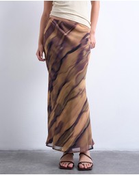 TOPSHOP - Chiffon Midi Skirt