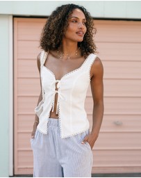 Petal & Pup - Renn Top - White
