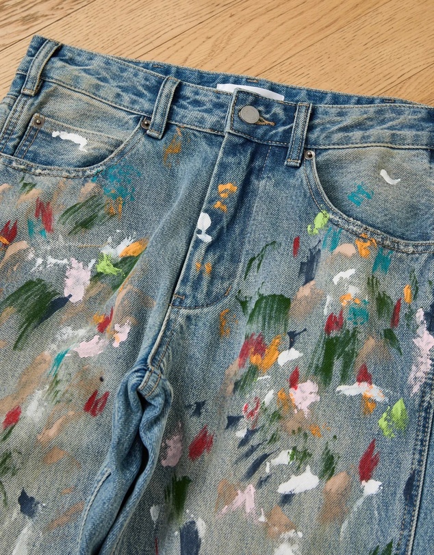 Found - Multi Color Painter Jeans
