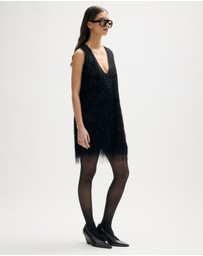 Minima Esenciales - Aila Textured Scoop Mini Dress