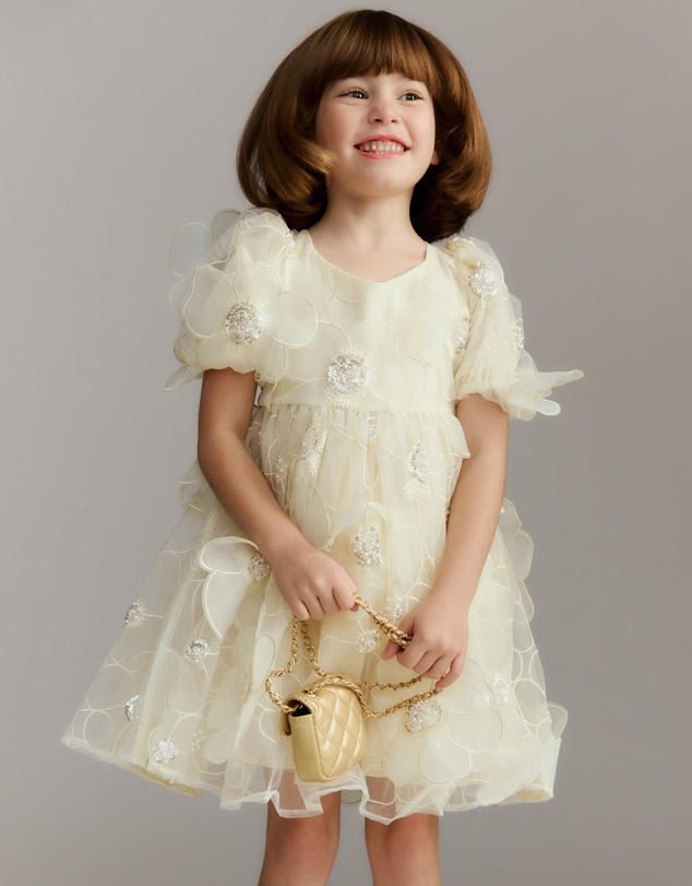 Bardot Junior - Jamie Flower Heart Mini Dress - Kids-Teens