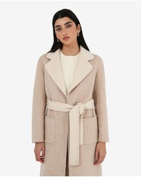 Forcast - Camille Wool Tie Coat