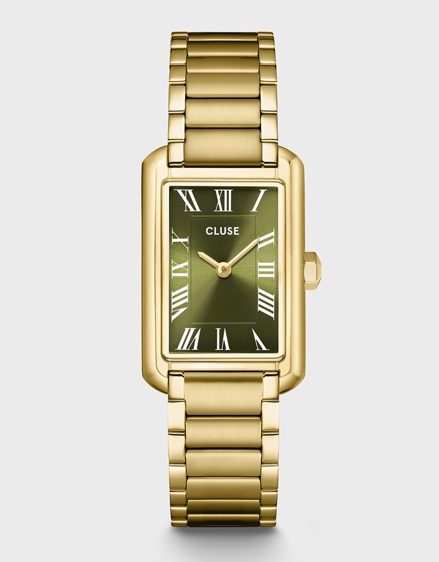 Cluse - Belisenna Watch Steel, Olive, Gold Colour