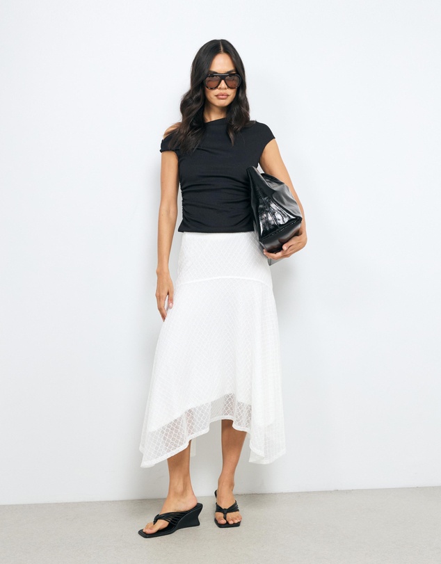 AERE - Handkerchief Hem Lace Skirt